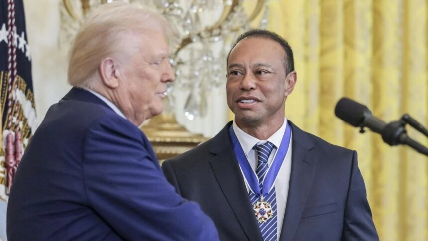 Nuevo video muestra llamada de Tiger Woods a Trump tras accidente