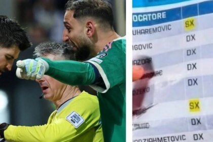 Recogepelotas bosnios revelan "acordeón" oculto a Donnarumma en penaltis