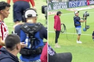 Richard Ledezma reclama a camarógrafo al salir de cambio