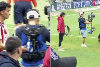 Richard Ledezma reclama a camarógrafo al salir de cambio