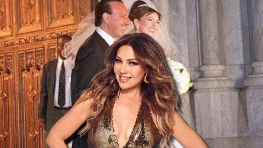 Thalía visita la iglesia de su boda y recrea TikTok viral