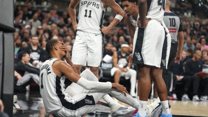 Victor Wembanyama sufre conmoción cerebral en un impactante partido de la NBA