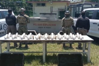 Aprehenden más de 45 explosivos y equipo táctico en Villahermosa