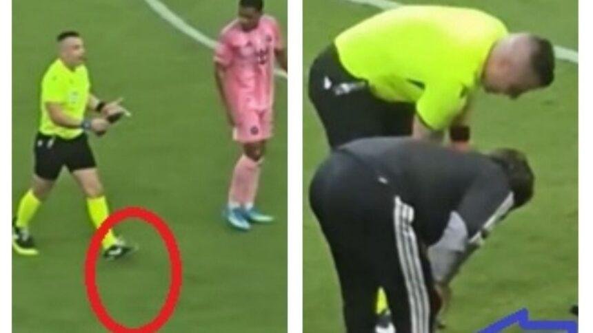 Árbitro de la MLS provoca risas por zapato roto en partido del Inter Miami