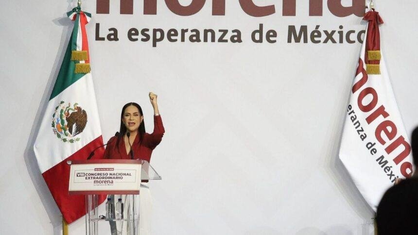Ariadna Montiel inicia liderazgo en Morena evitando polémica sobre narcotráfico.
