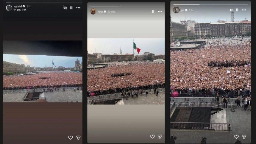 ARMY comparte impresionantes videos del encuentro con BTS en el Zócalo