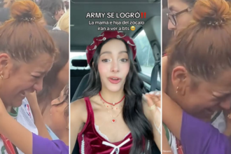 ARMY sorprende a madre e hija en el Zócalo con boletos para BTS