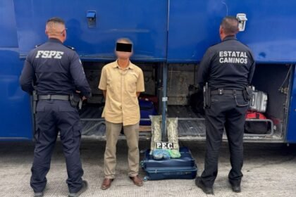 asegura pec mas de mil dosis de marihuana en autobus Asegura PEC más de mil dosis de marihuana en autobús en Salamanca