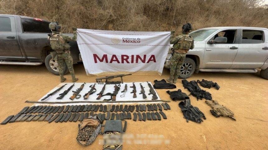 Aseguran 23 explosivos, 11 armas y más de 2 mil cartuchos en Mazatlán