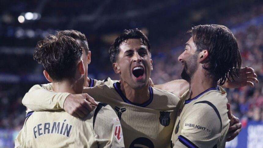 Barcelona se acerca al título de LaLiga con victoria sobre Osasuna