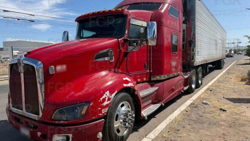 Capturan en Sonora a chofer con fentanilo y metanfetaminas a nivel nacional.