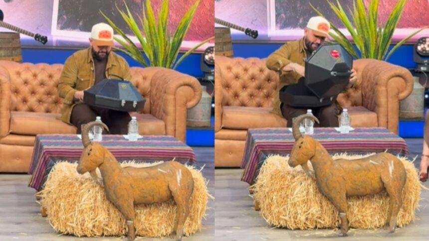 Carín León reacciona sorprendido al regalo del programa Hoy