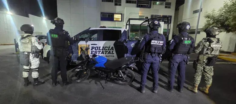 Cinco hombres detenidos en operativo en Santa María de Irapuato con armas