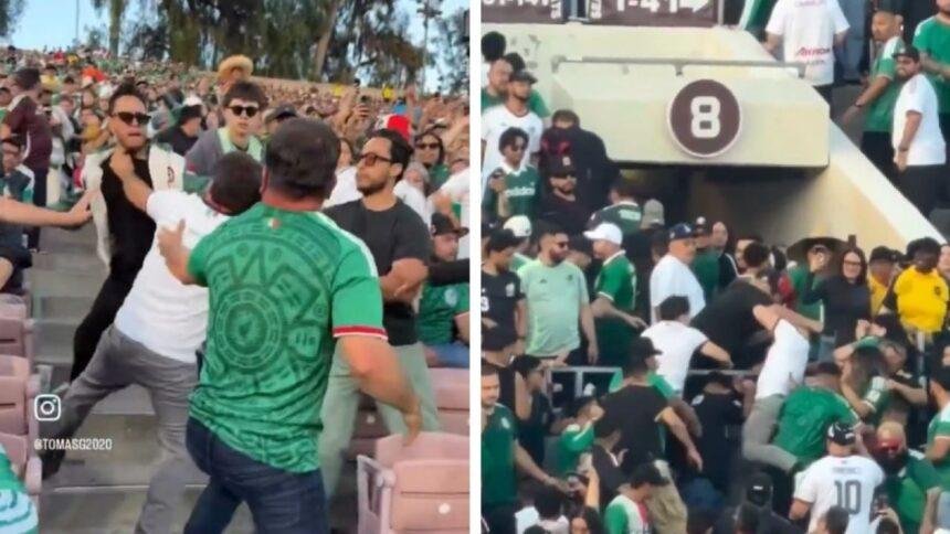 Conflictos entre aficionados mexicanos tras el triunfo del Tri en el Rose Bowl