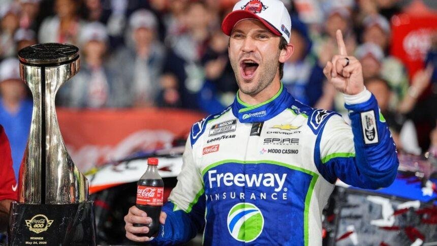 Daniel Suárez dedica su victoria en la Coca-Cola 600 a Kyle Busch