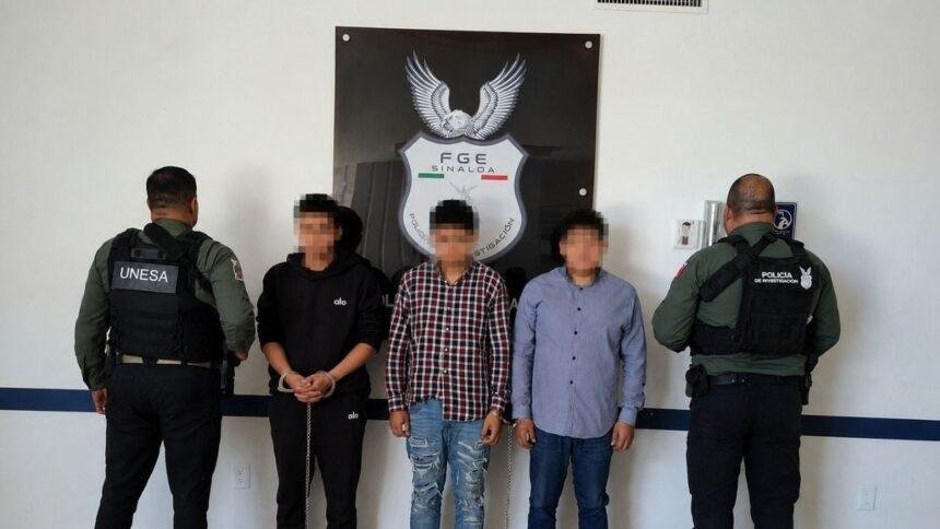 Detienen a tres por homicidio y secuestro en Sinaloa, impactan a nivel nacional.