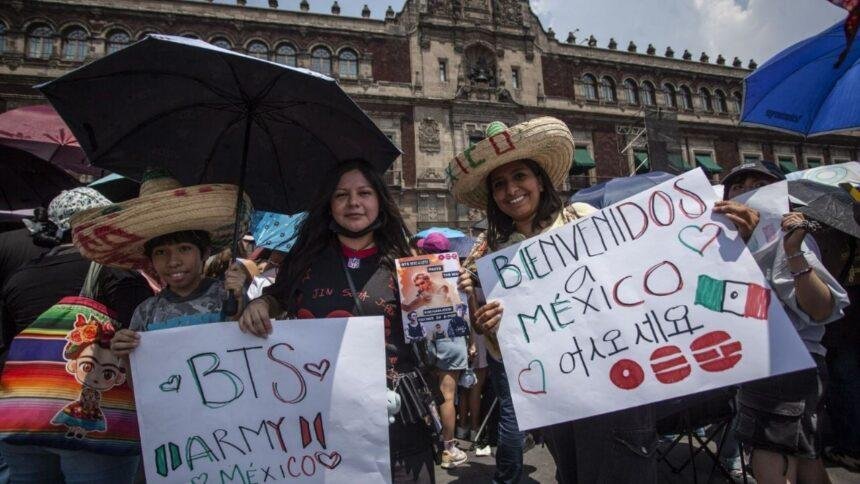 Fans de BTS solicitan a Sheinbaum evitar uso político de artistas en México