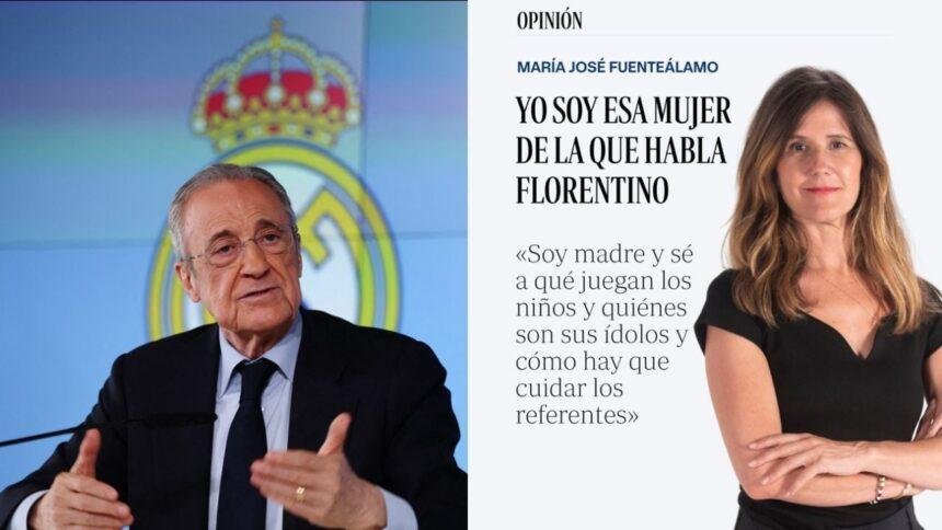 Florentino Pérez responde a periodista critica con comentarios controvertidos