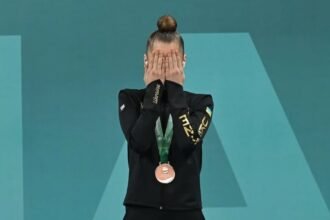 Gimnastas ucranianas protestan al oír himnos de Rusia y Bielorrusia