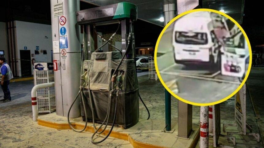 Hombre incendia camioneta en gasolinera mientras era llevado a rehabilitación