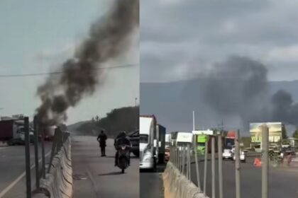 Incendio de vehículos en Colima tras agresión armada; dos agentes heridos