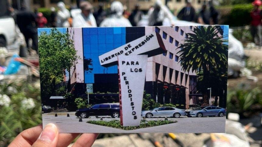 instalan antimonumento en cdmx en memoria de periodistas asesinados y Instalan antimonumento en CDMX en memoria de periodistas asesinados y desaparecidos