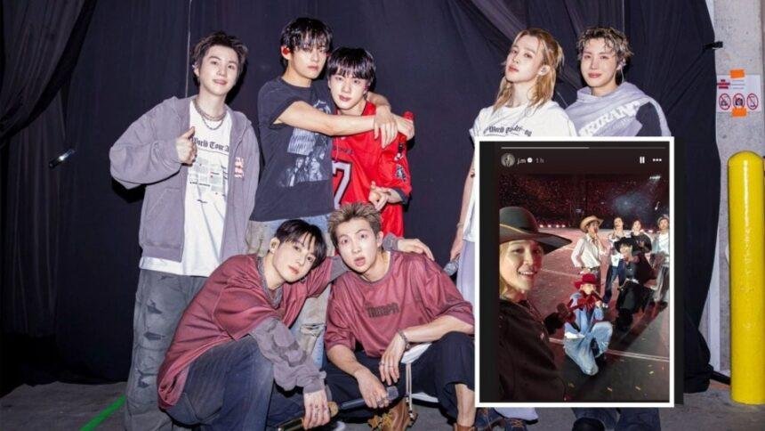 Jimin publica selfie en vivo del segundo concierto de BTS en México
