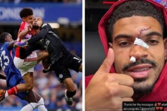 Jugador del Nottingham Forest sufre lesiones graves tras choque con portero del Chelsea