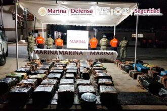 Marina decomisa más de 2 toneladas de cocaína en Oaxaca