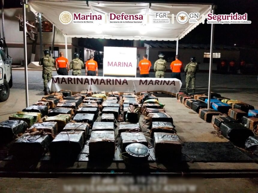 Marina decomisa más de 2 toneladas de cocaína en Oaxaca