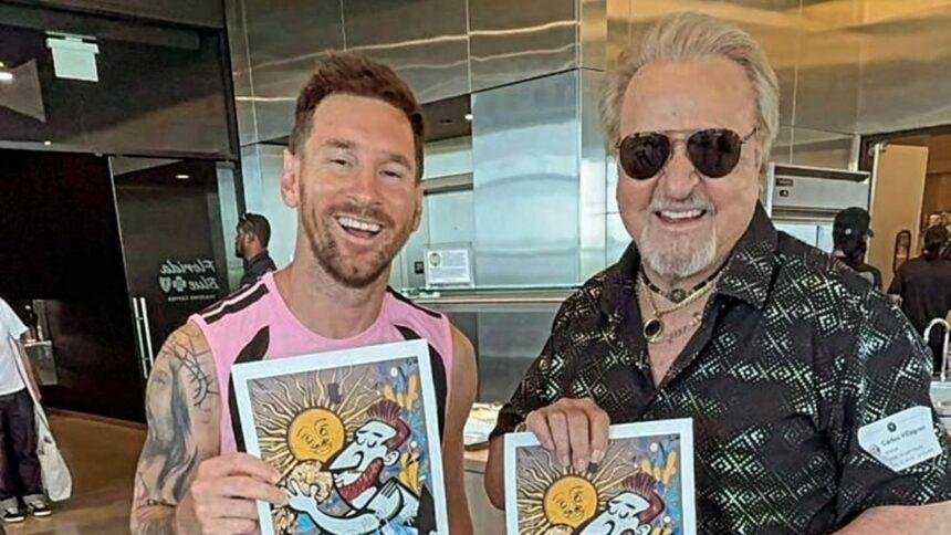 Messi se encuentra con Carlos Villagrán, el icónico 'Quico' del Chavo