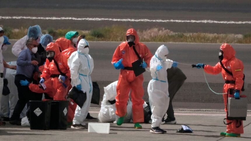 Nueve casos de hantavirus reportados en Argentina, dos sin confirmar.