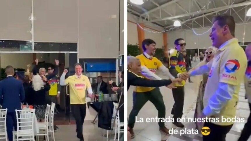 Pareja del América celebra 25 años de matrimonio con pasión por su equipo
