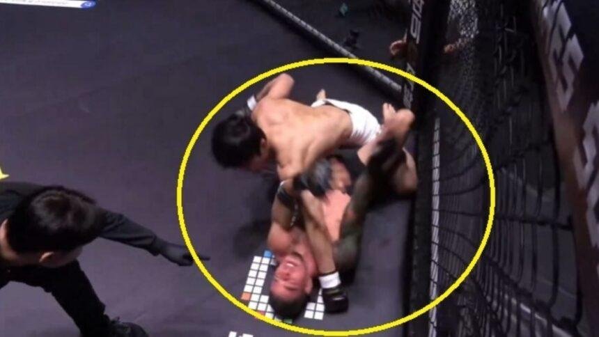 Peleador brasileño noqueado de forma impactante por rival coreano en MMA