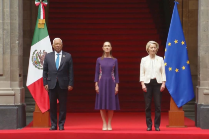 representantes de la union europea llegan a palacio nacional para Representantes de la Unión Europea llegan a Palacio Nacional para cumbre bilateral