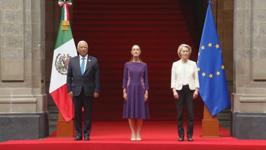 representantes de la union europea llegan a palacio nacional para Representantes de la Unión Europea llegan a Palacio Nacional para cumbre bilateral