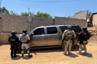 Secretaría de Seguridad y Paz asegura armamento y equipo táctico en Comonfort