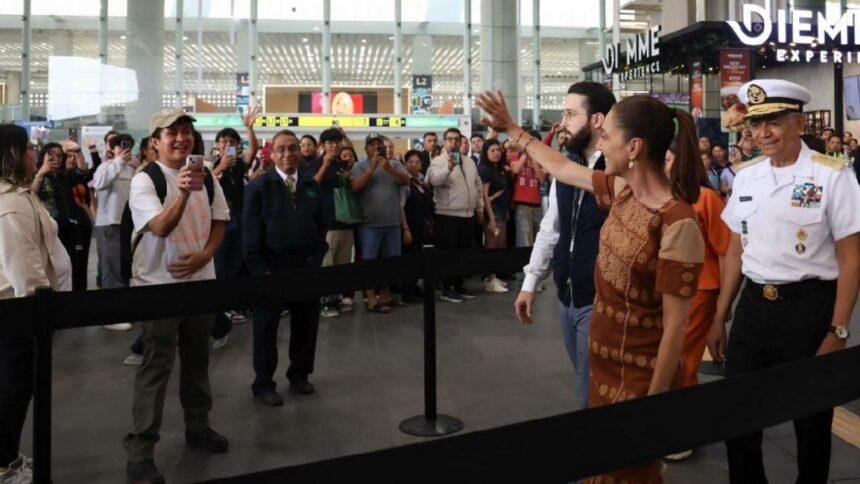 Sheinbaum inaugura primera fase de remodelación del AICM pese a obras inconclusas.