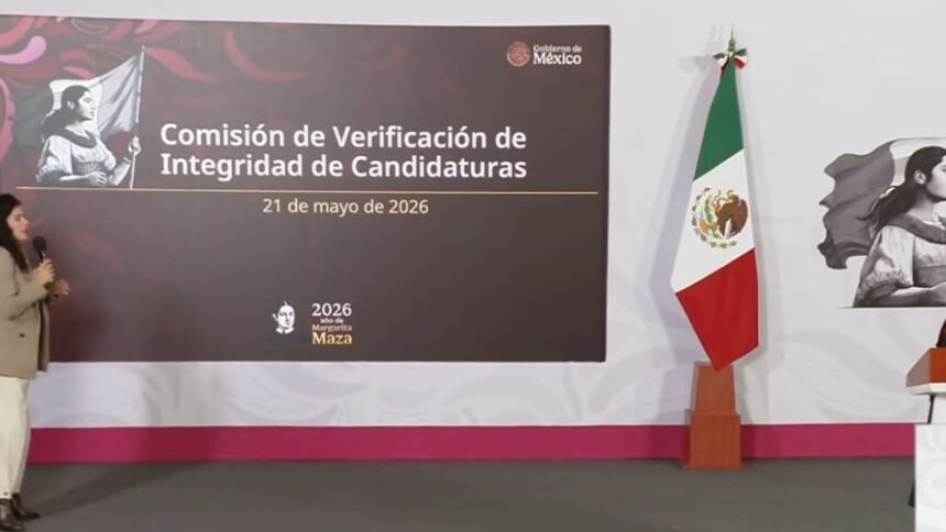 Sheinbaum propone crear comisión en el INE para revisar nexos criminales de candidatos.