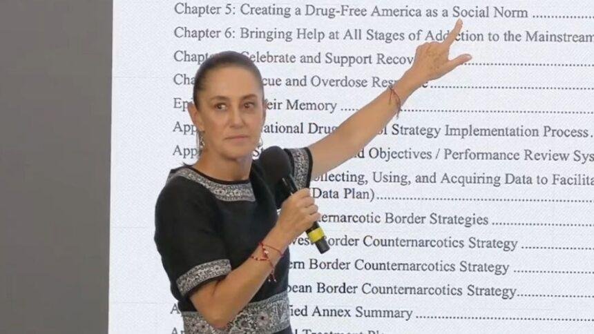 Sheinbaum reafirma acciones del gobierno tras advertencia de Trump sobre cárteles.