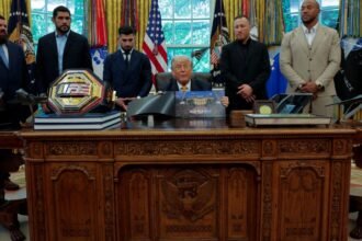 Trump celebra su cumpleaños con función de la UFC en la Casa Blanca