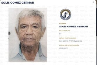 Urgente: Se busca a Germán Solís Gómez, de 87 años, desaparecido en Irapuato