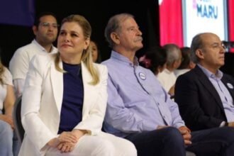 Vicente Fox y Felipe Calderón apoyan a Maru Campos ante citatorio de la FGR