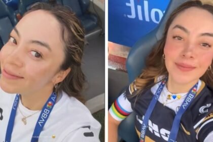 Yareli Acevedo entrega el balón en la Final de la Liga MX
