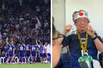 Abuelito japonés emocionado por el apoyo de mexicanos a su selección