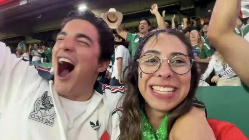 Aficionado se disculpa por incidente con cerveza en partido México vs Chequia