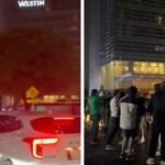 Aficionados mexicanos visitan hotel de Ecuador para animar a sus jugadores