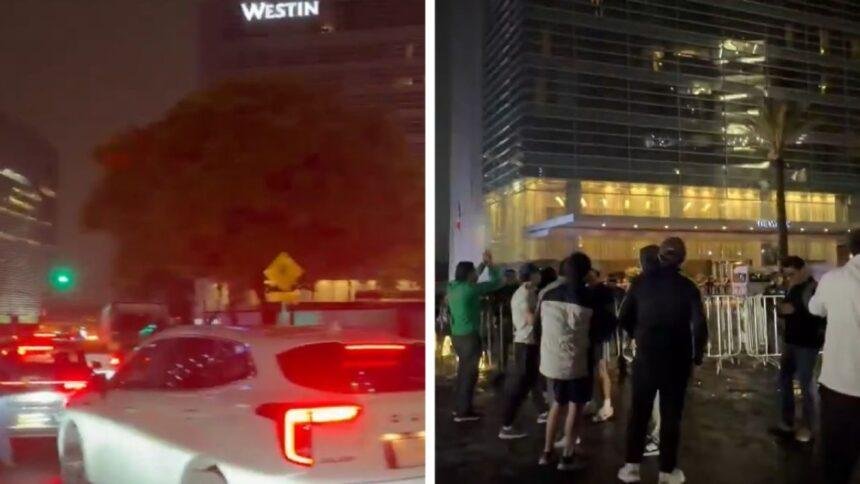 Aficionados mexicanos visitan hotel de Ecuador para animar a sus jugadores