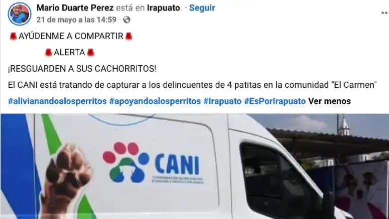 Alcaldesa de Irapuato respalda labor del CANI ante críticas animalistas