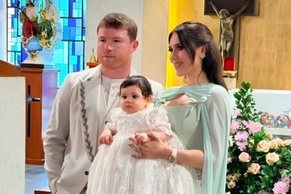Canelo Álvarez y Fernanda Gómez celebran el bautizo de Eva Victoria
